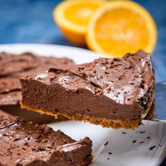 Vegan Chocolate Orange Tart