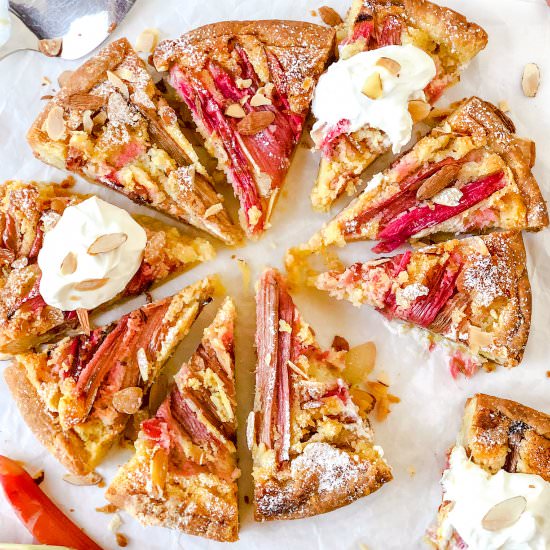 Rhubarb Frangipane Tart