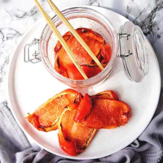 Air Fryer Roasted Red Peppers