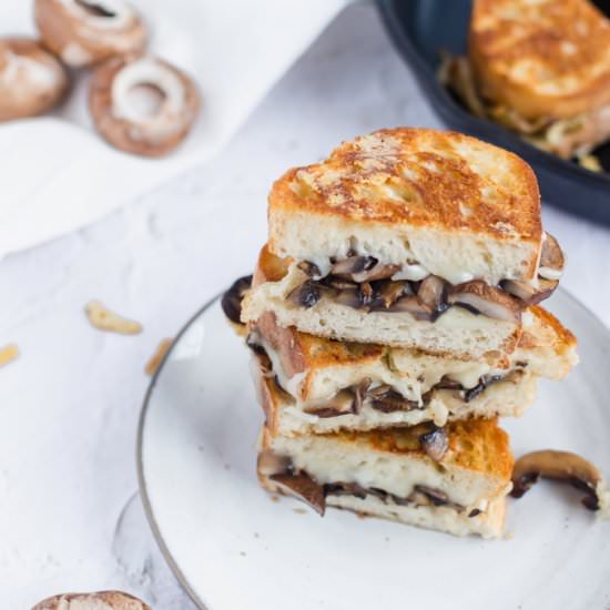 Mushroom Gruyere Grilled Cheese