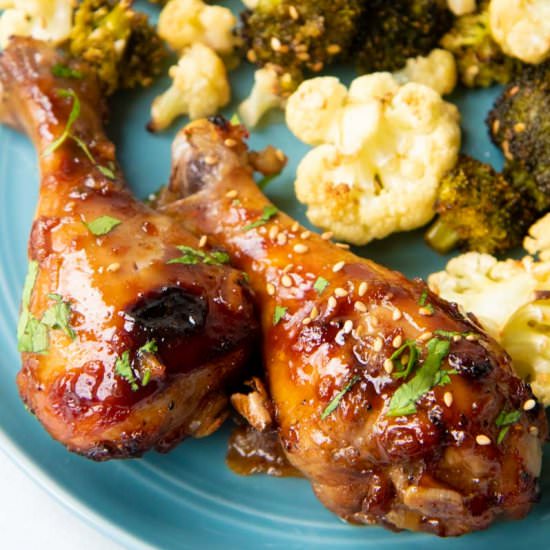Baked Sticky Chicken Legs Recipe