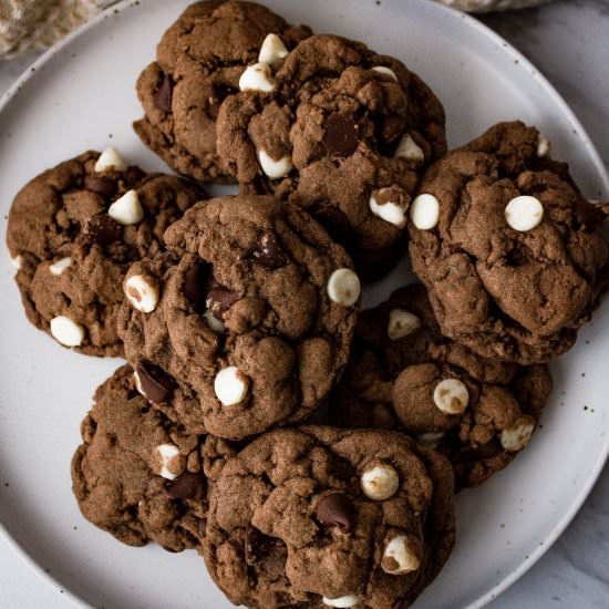 Triple Chocolate Cookies