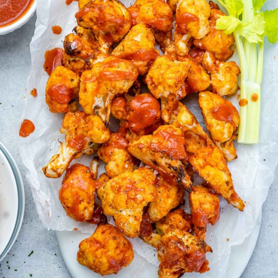 AIR FRYER BUFFALO CAULIFLOWER BITES