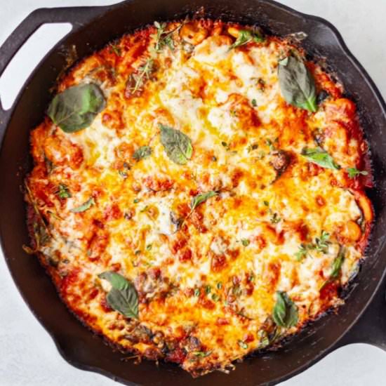 Skillet Butter Beans with Cheese