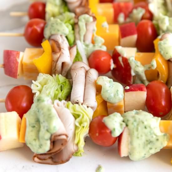 Deli Salad Skewers