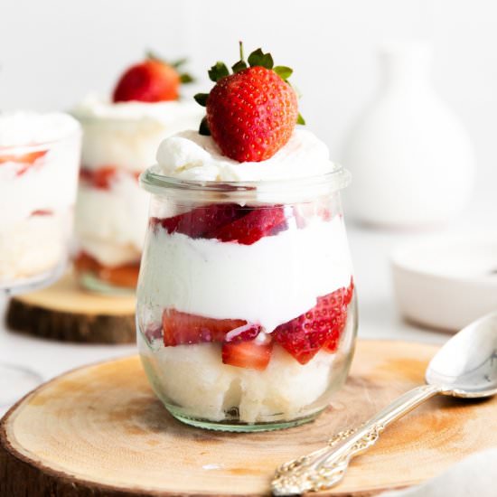 Strawberry Shortcake Trifles