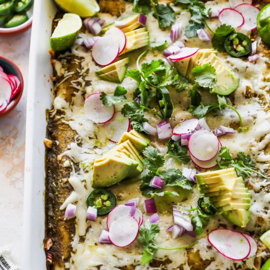 Blackened Chicken Enchiladas