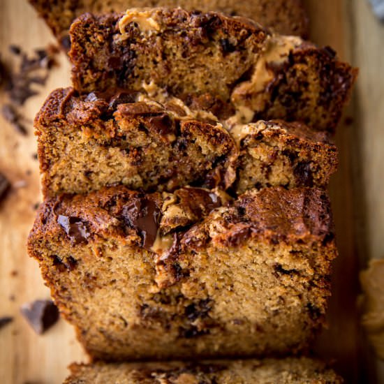 Chocolate Peanut Butter Bread