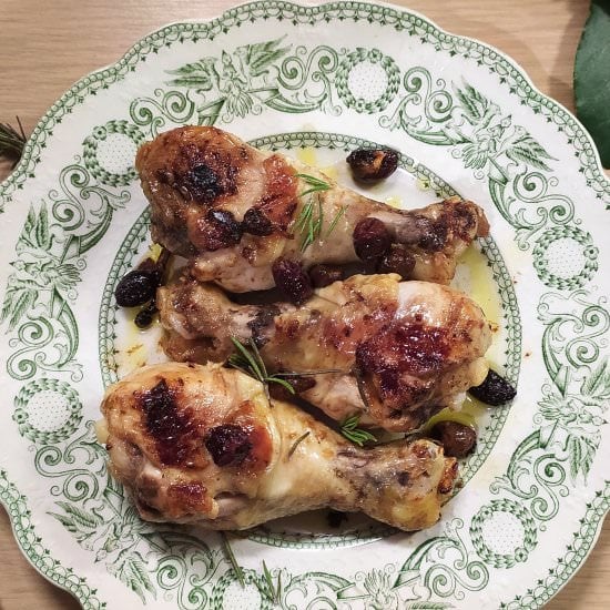Pan-fried Marinated Chicken Legs