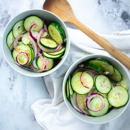 Easy Summer Cucumber Salad