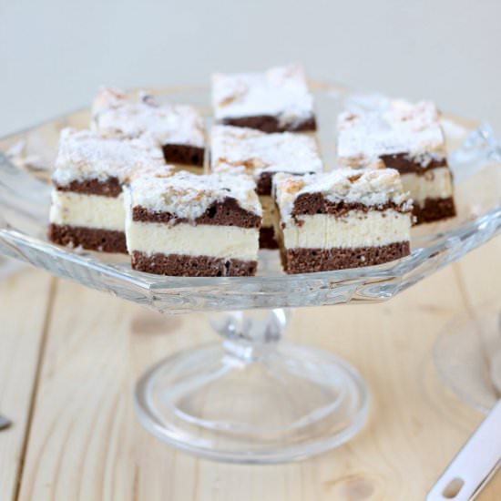 Cocoa and coconut cake