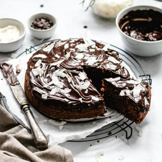 Vegan Chocolate Coconut Cake