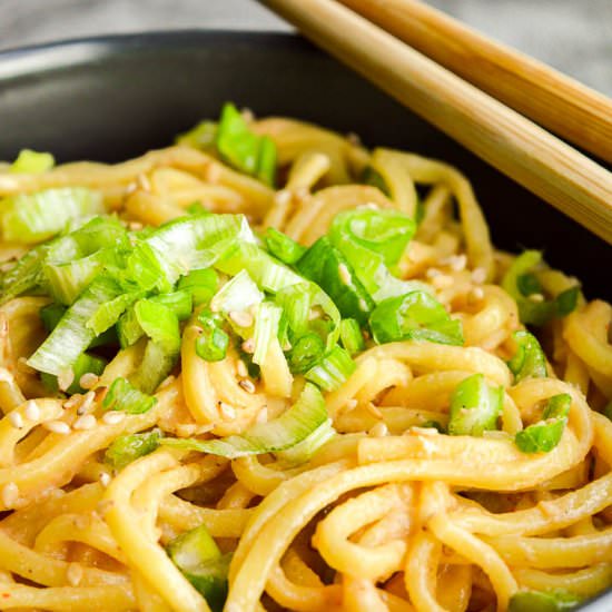 Sesame Garlic Ramen Noodles