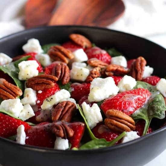 Strawberry Spinach Salad with Feta
