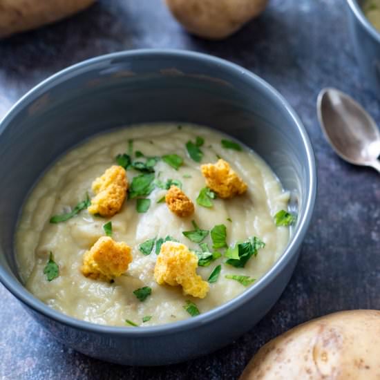 Instant Pot Potato Leek Soup