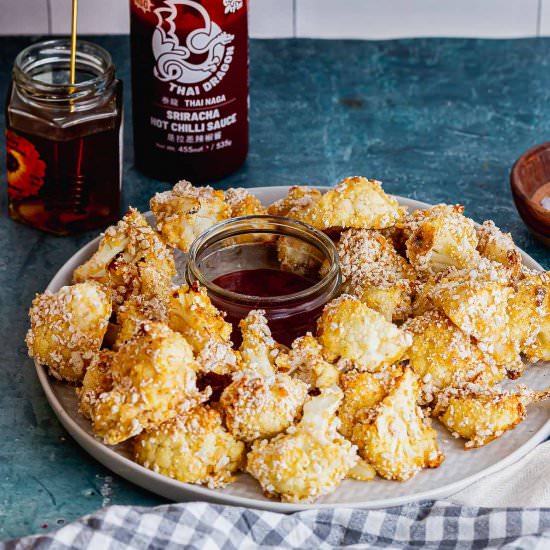 Panko Cauliflower Wings with Honey