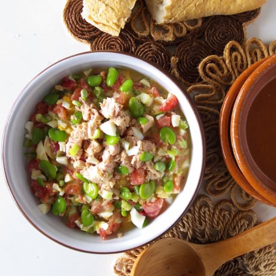 Chopped Salad with Fava Beans