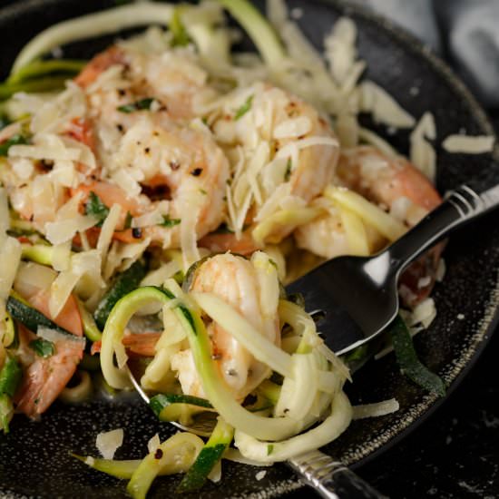 Shrimp Scampi with Zucchini Noodles