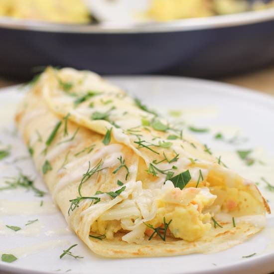 Smoked Salmon Crepes