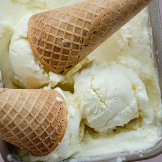 Coconut Pineapple Ice Cream