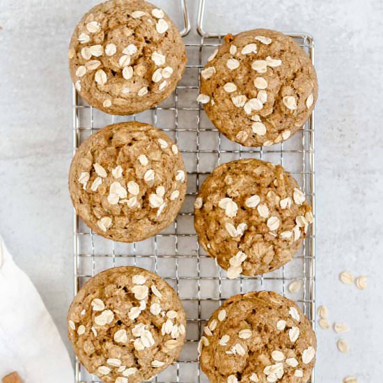 Apple Cinnamon Oat Muffins (GF)