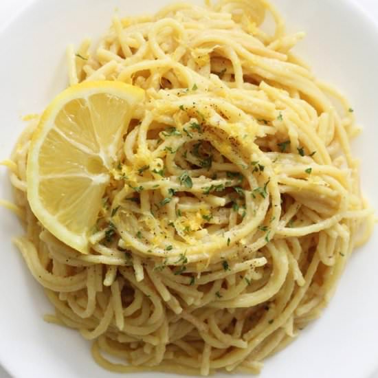 Vegan Pasta al Limone (Gluten-Free)