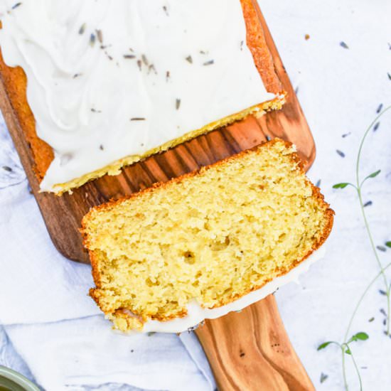 Lavender Honey Soaked Lemon Cake