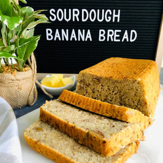 sourdough banana bread