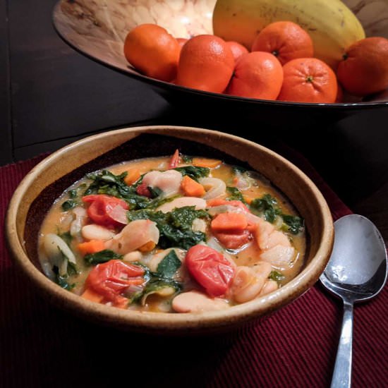 Butter Beans and Mustard Greens