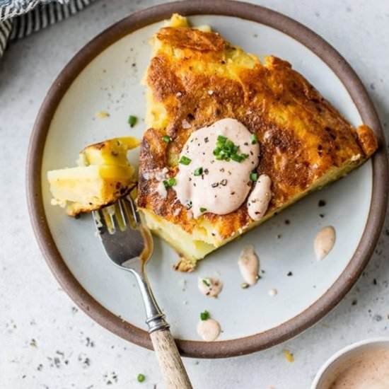 Spanish Tortilla w Pimenton Aioli