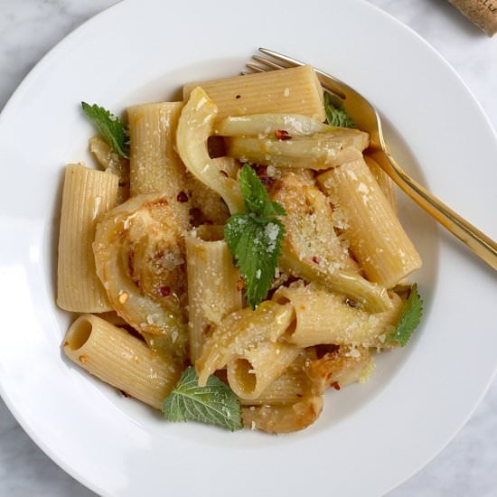 Rigatoni with Fennel and Anchovies