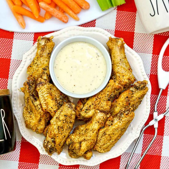 Air Fryer Dry Rub Chicken Wings