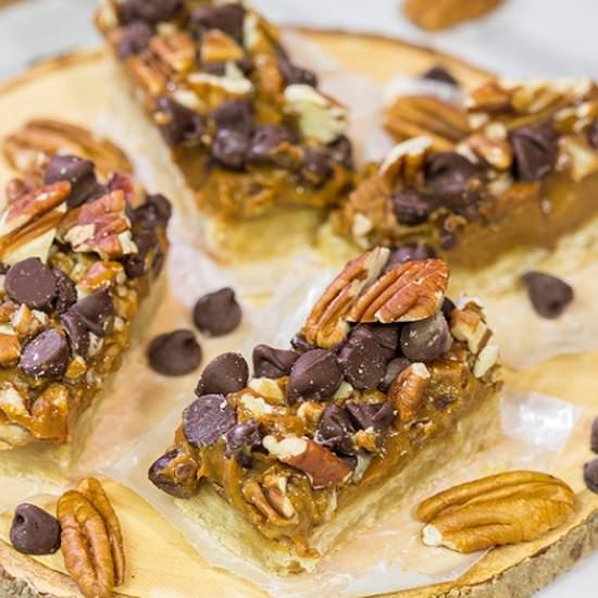 Dulce de Leche Turtle Cookie Bars