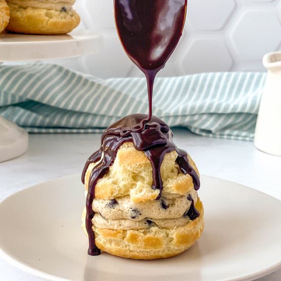 Cookie Dough Cream Puffs