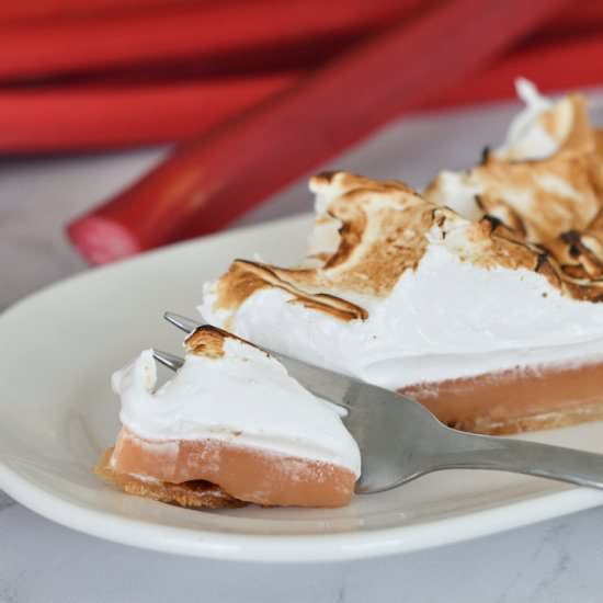 Rhubarb Meringue Tart