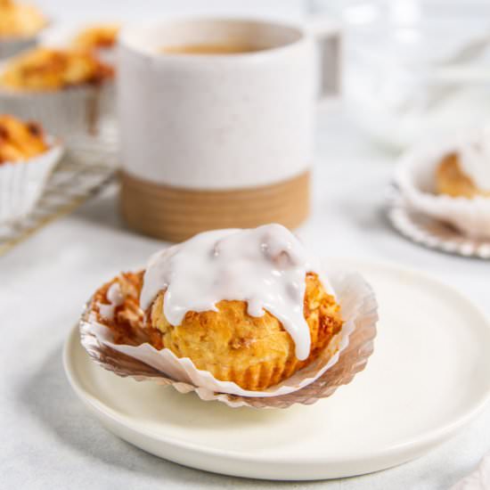Banana Cinnamon Roll Muffins
