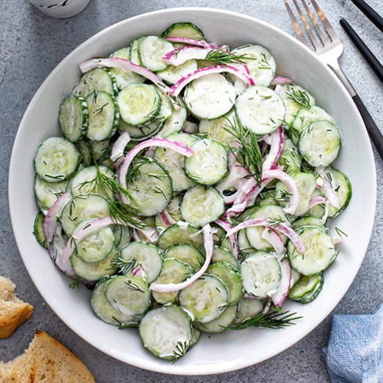 Creamy Cucumber Salad
