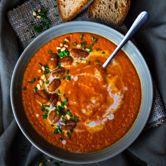 Red Pepper and Tomato Spiced Soup