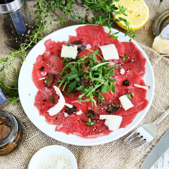 Beef Carpaccio with Truffle and Par