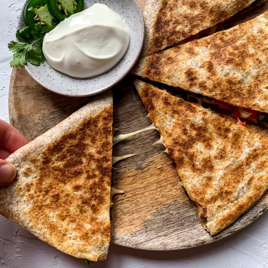 Black Bean and Kale Quesadillas