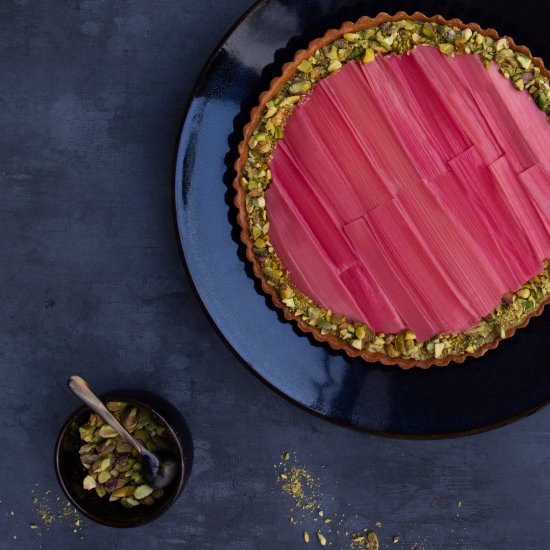 Rhubarb Custard Tart