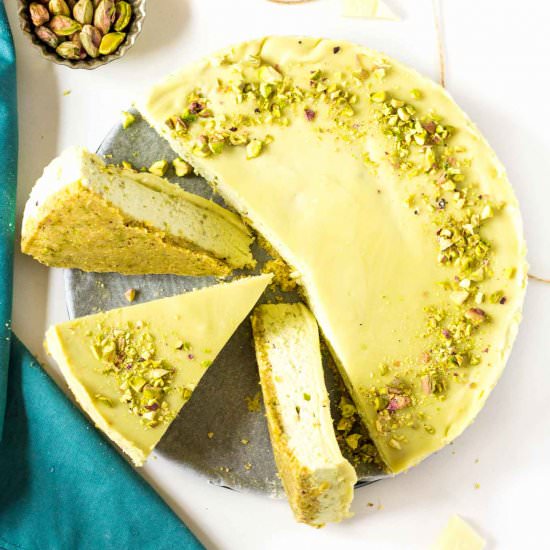 No-bake Pistachio Cheesecake