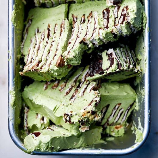 Matzo Matcha Icebox Cake
