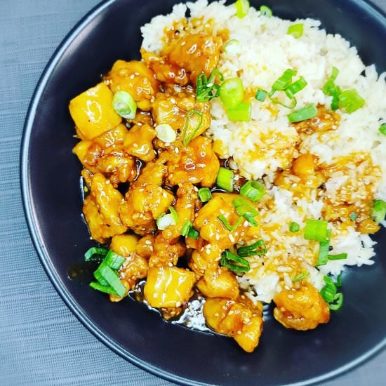 Orange Chicken & Ginger Rice