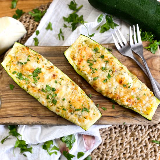 Spanish Stuffed Zucchini