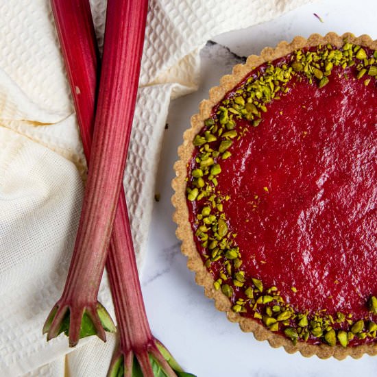 Rhubarb Cream Tart
