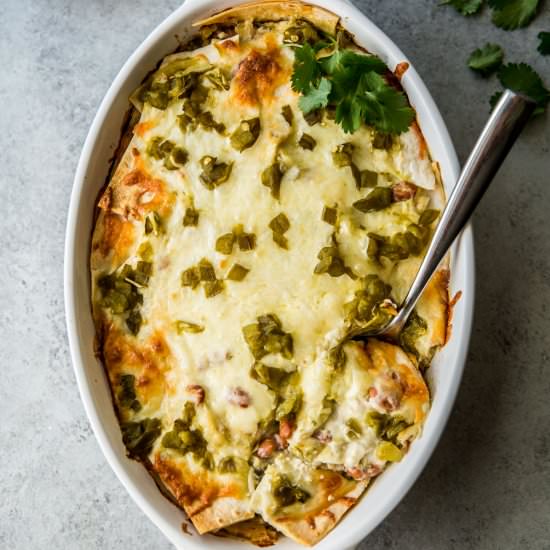 Creamy Chicken Enchilada Casserole