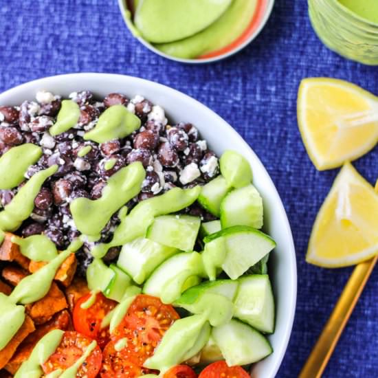 Veggie Bowls w/Whipped Avo Dressing