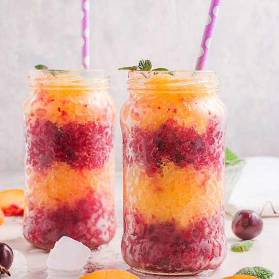 Cherry Peach Slushie