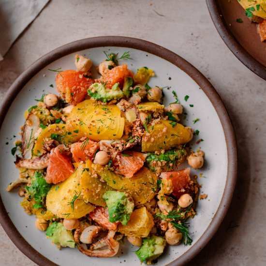 Roasted Beet and Fennel Salad